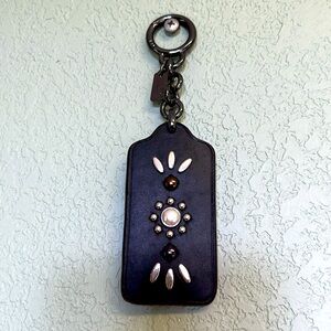 Coach Leather Key Fob